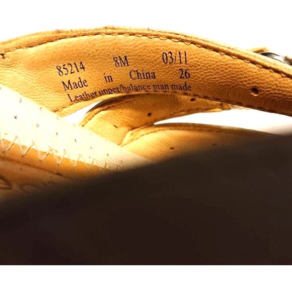 Clarks Unstructured Strappy Thong Sandals Slip On Leather White Womens Size 8M - Picture 3 of 5